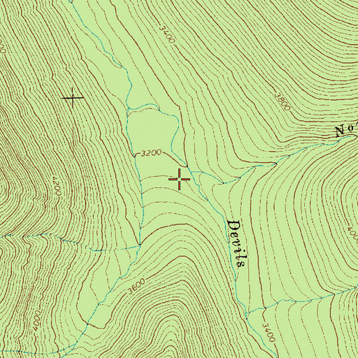 Topographic Map of North Fork Devils Creek, WA