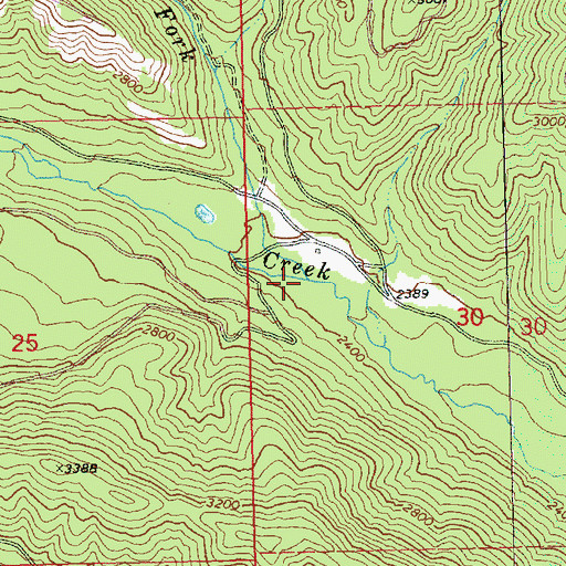 Topographic Map of North Fork Nile Creek, WA