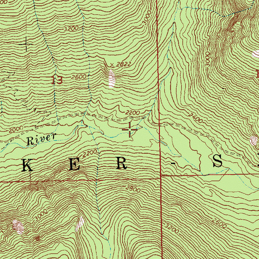 Topographic Map of North Fork Rapid River, WA