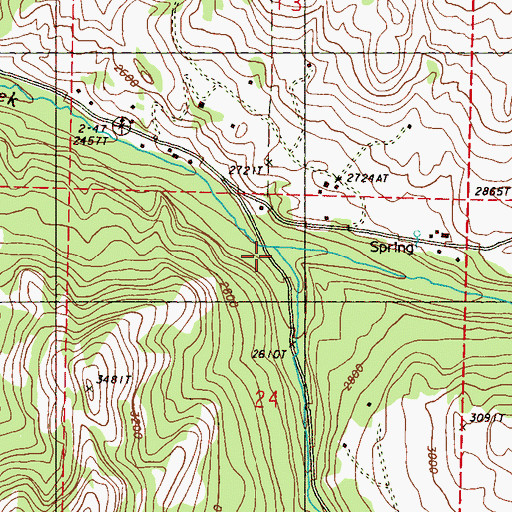 Topographic Map of North Fork Saint Peter Creek, WA
