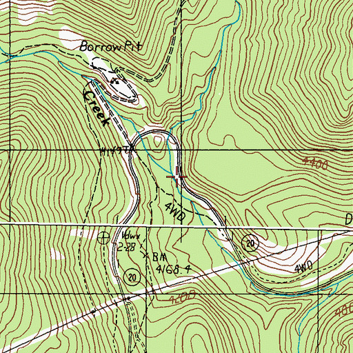 Topographic Map of North Fork Sherman Creek, WA