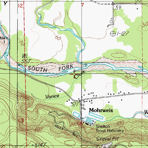 Topographic Map of North Fork Skokomish River, WA