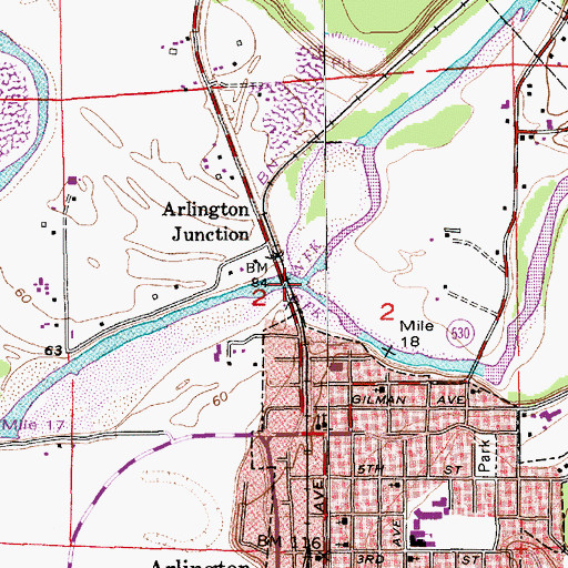 Topographic Map of North Fork Stillaguamish River, WA