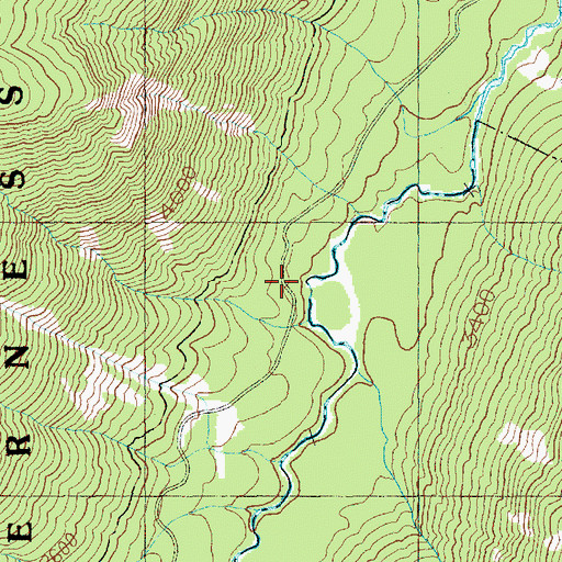 Topographic Map of North Fork Tieton Trail, WA