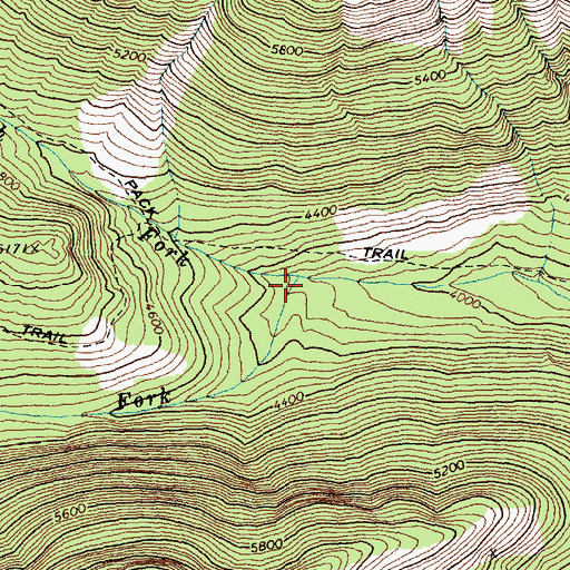 Topographic Map of North Fork Twisp River, WA