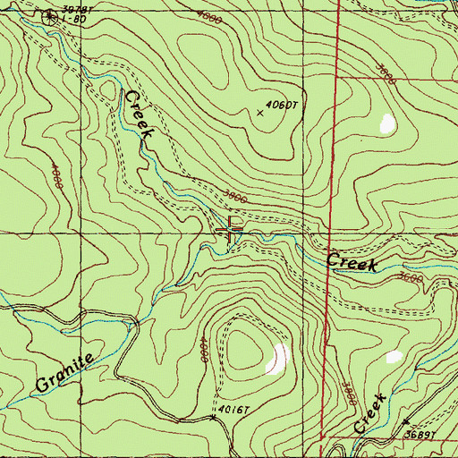 Topographic Map of North Granite Creek, WA