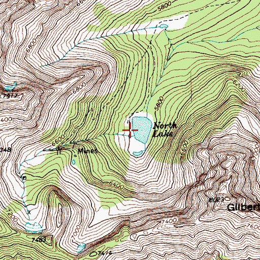 Topographic Map of North Lake, WA