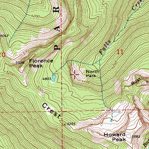 Topographic Map of North Park, WA