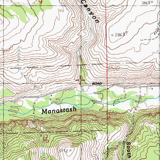 Topographic Map of North Riggs Canyon, WA
