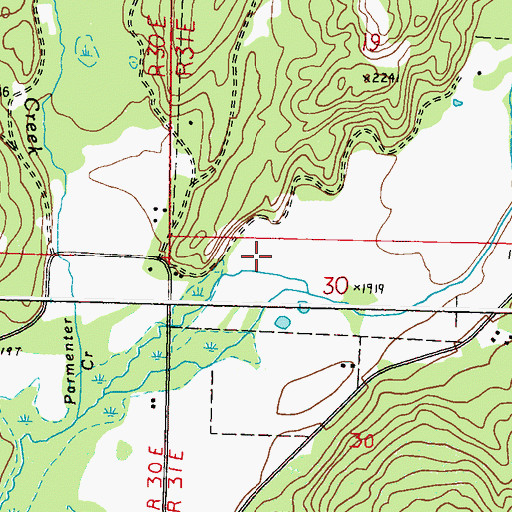 Topographic Map of North Star Creek, WA