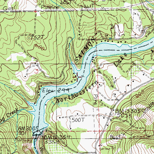Topographic Map of Northwestern Lake (historical), WA