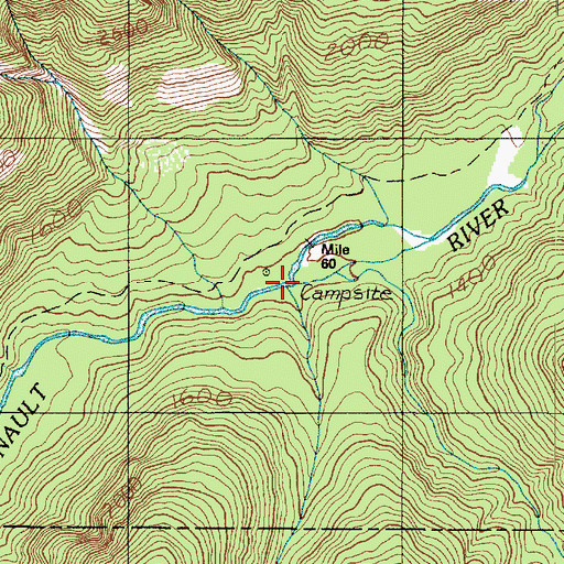Topographic Map of O'Neil Creek, WA