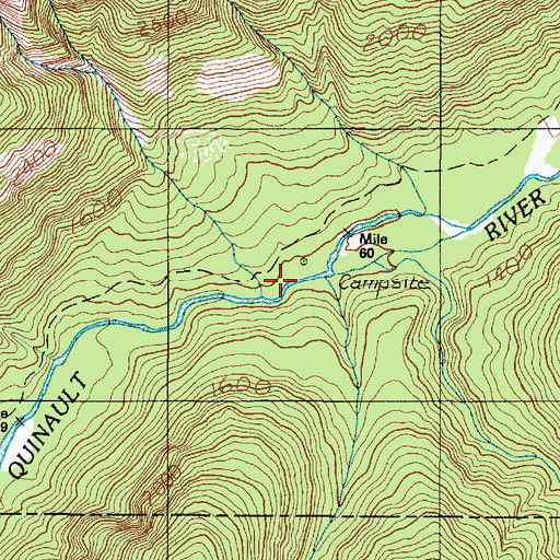 Topographic Map of O'Neil Creek Shelter (historical), WA