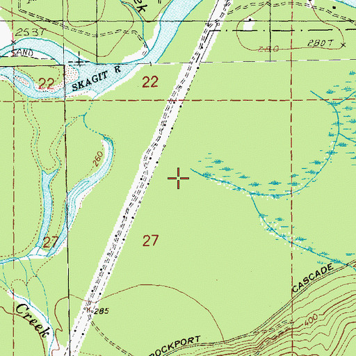 Topographic Map of O'Brien Creek, WA