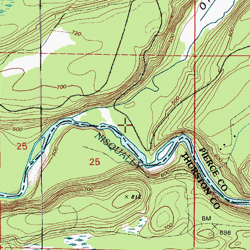 Topographic Map of Ohop Valley, WA
