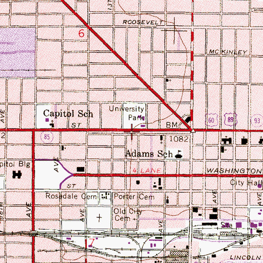 Topographic Map of Woodland Parkway, AZ
