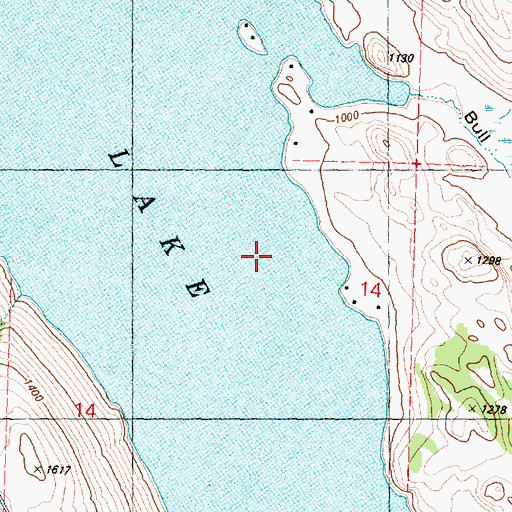 Topographic Map of Omak Lake, WA