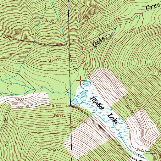 Topographic Map of Otter Creek, WA