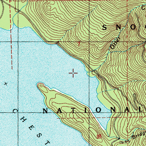 Topographic Map of Otter Creek, WA