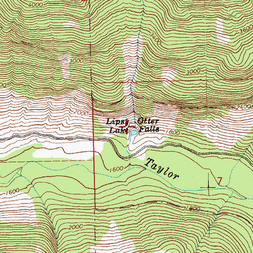 Topographic Map of Otter Falls, WA