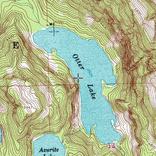 Topographic Map of Otter Lake, WA