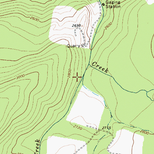Topographic Map of Outlaw Creek, WA