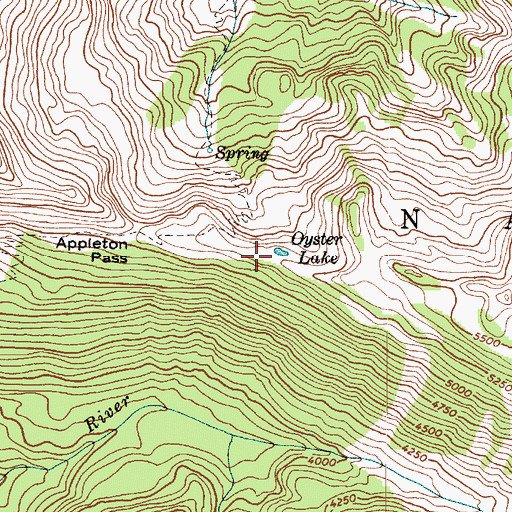 Topographic Map of Oyster Lake, WA