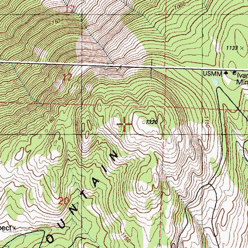 Topographic Map of Palmer Mountain, WA