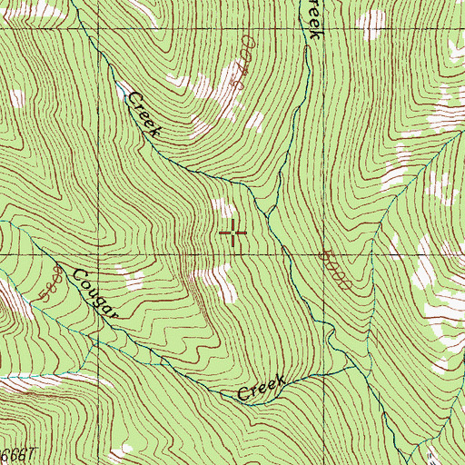 Topographic Map of Panther Creek, WA