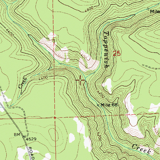 Topographic Map of Panther Creek, WA