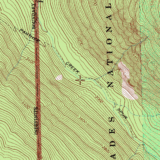 Topographic Map of Panther Creek Spur, WA