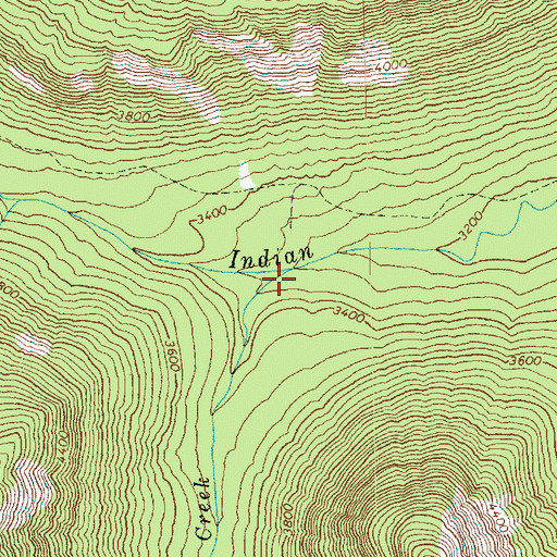 Topographic Map of Papoose Creek, WA