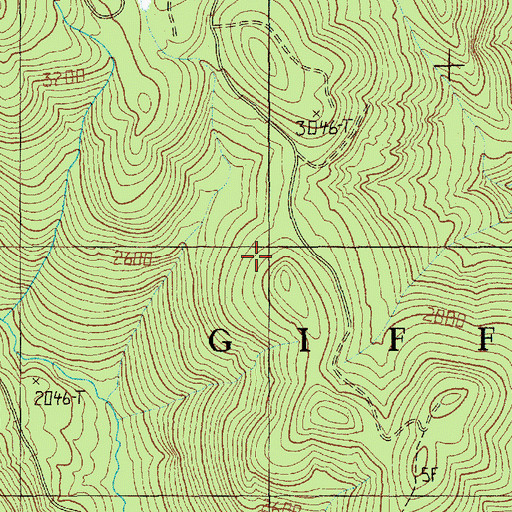Topographic Map of Paradise Trail, WA