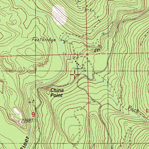 Topographic Map of Paris Creek, WA