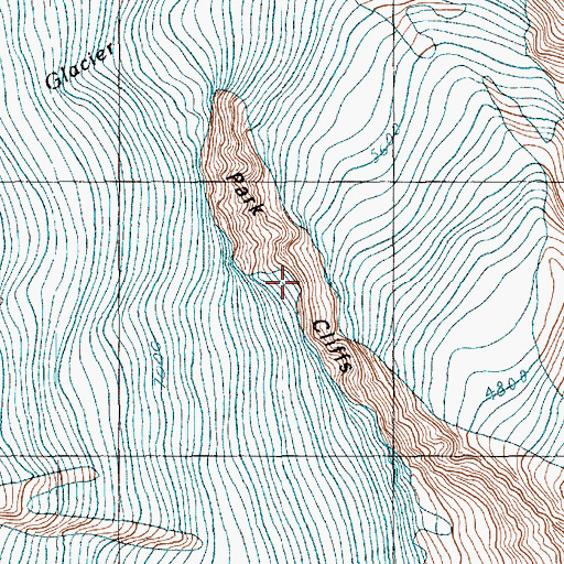 Topographic Map of Park Cliffs, WA