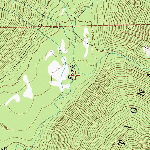 Topographic Map of Pass Creek, WA