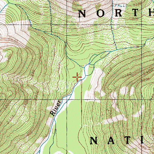 Topographic Map of Pass Creek, WA