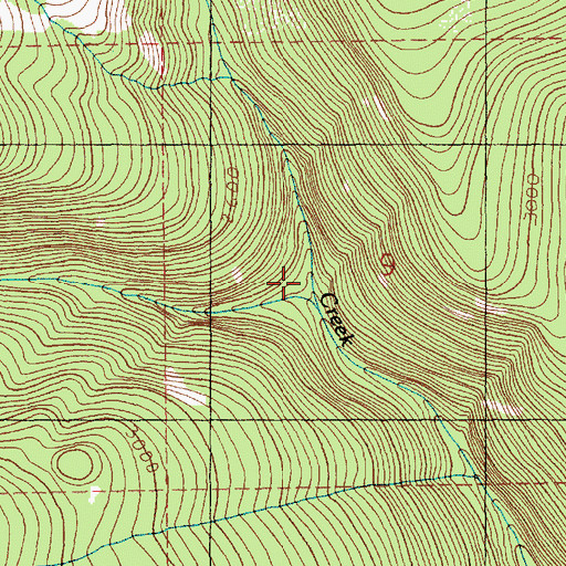 Topographic Map of Patent Creek, WA