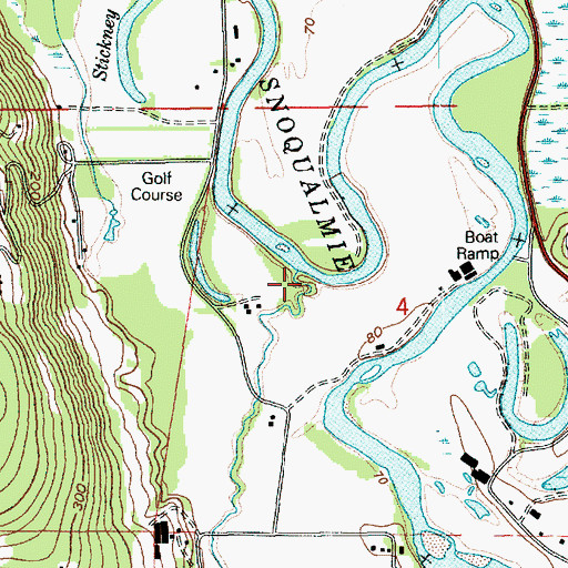 Topographic Map of Patterson Creek, WA