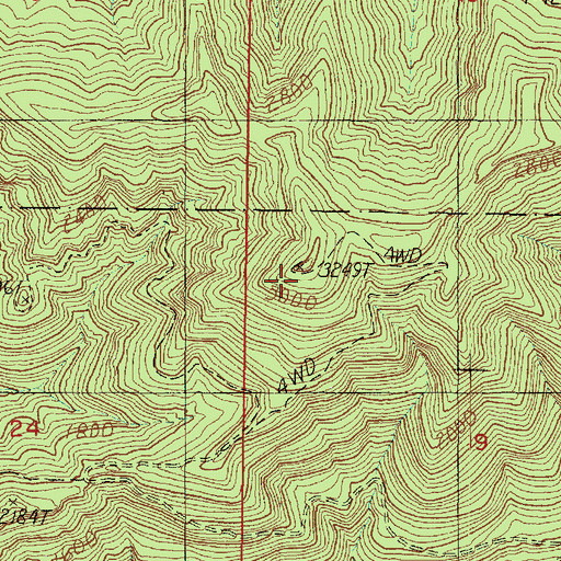 Topographic Map of Peak Six (not official), WA