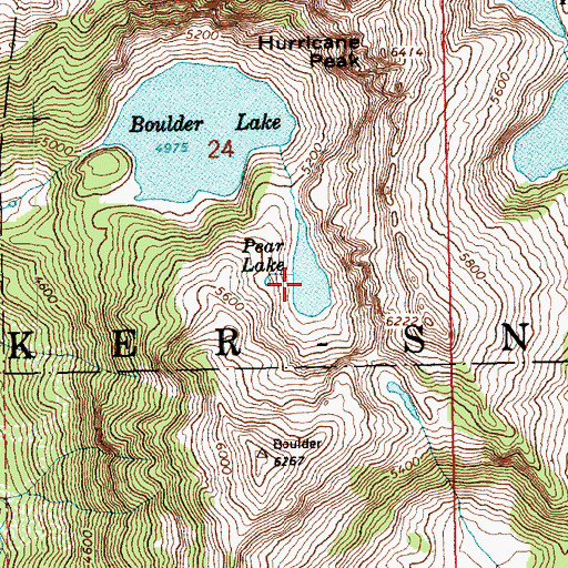 Topographic Map of Pear Lake, WA