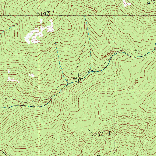 Topographic Map of Pearrygin Trail, WA