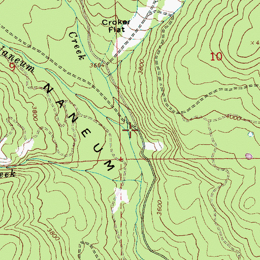 Topographic Map of Pearson Creek, WA