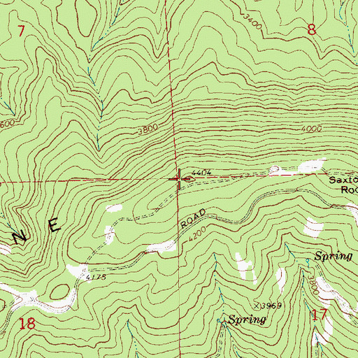 Topographic Map of Peavine Ridge, WA