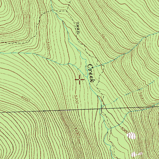 Topographic Map of Peepsight Creek, WA