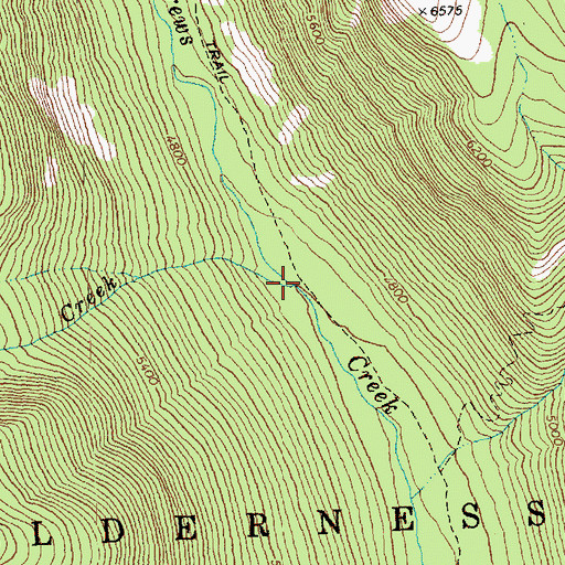 Topographic Map of Perry Creek, WA
