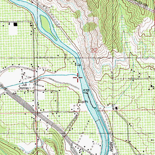 Topographic Map of Peshastin Creek, WA