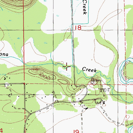 Topographic Map of Peters Creek, WA