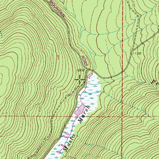 Topographic Map of Peterson Creek, WA