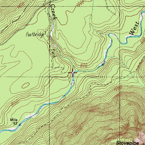 Topographic Map of Petes Creek, WA
